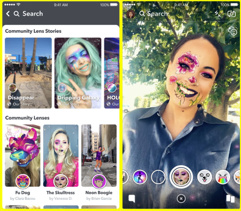 Illustration for article titled Snapchat Is Making It Easier to Find Users’ DIY Lenses Like This Sick Pot Leaf Crown